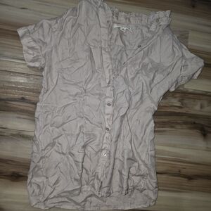 Banana Republic Soft Pink Ruffled Blouse